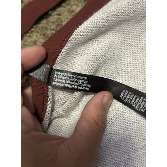 VICTORIA’S SECRET SPORT Brown Leopard Sweatshirt Oversized Yoga Walking Prep L - Picture 4 of 8